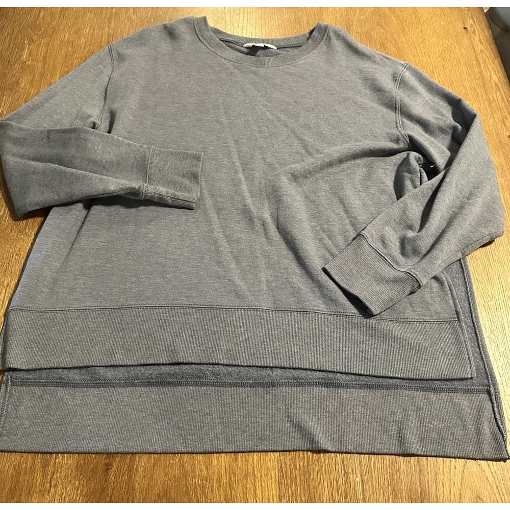 Joy Lab Women's XXL Blue/Gray Long Sleeve Crewneck Pullover Sweatshirt